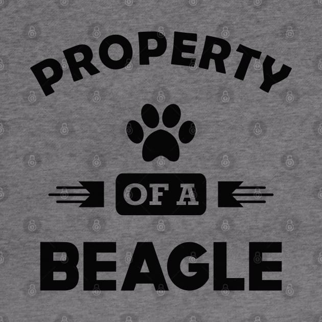 Beagle - Property of a beagle by KC Happy Shop